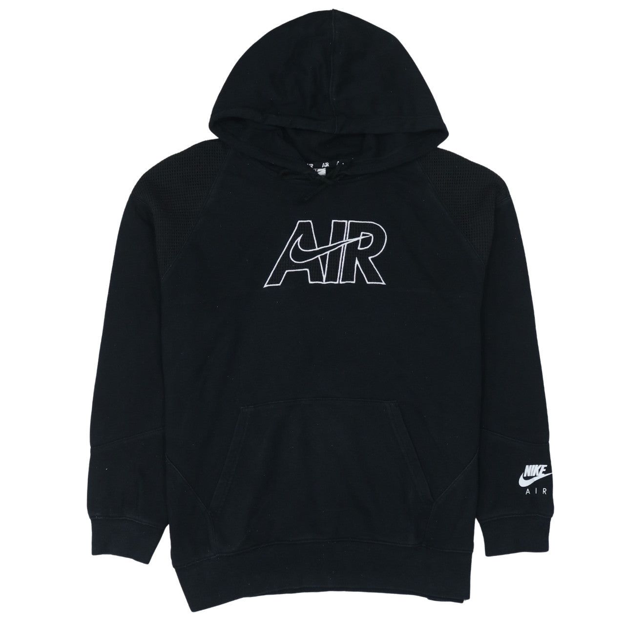 Nike Air Mens Black Pullover Hoodie Size S Regular Fit Fleece