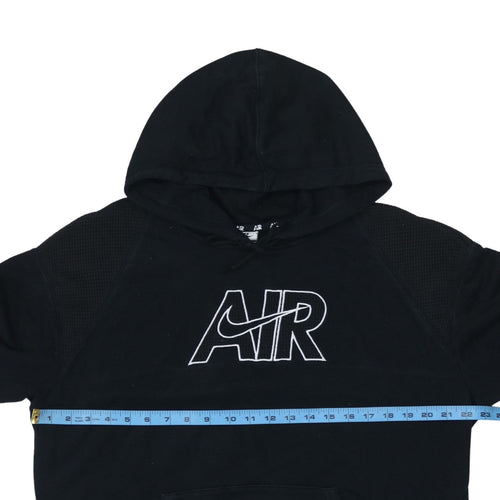 Nike Air Mens Black Pullover Hoodie Size S Regular Fit Fleece