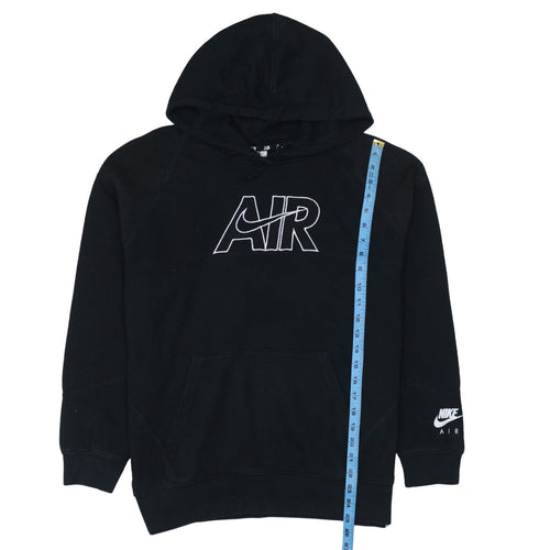 Nike Air Mens Black Pullover Hoodie Size S Regular Fit Fleece