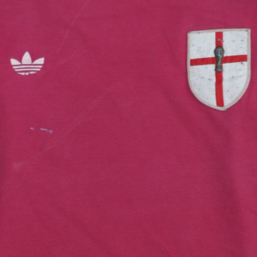 Adidas Womens Red England France 98 T-Shirt Size M Short Sleeve Sports Top