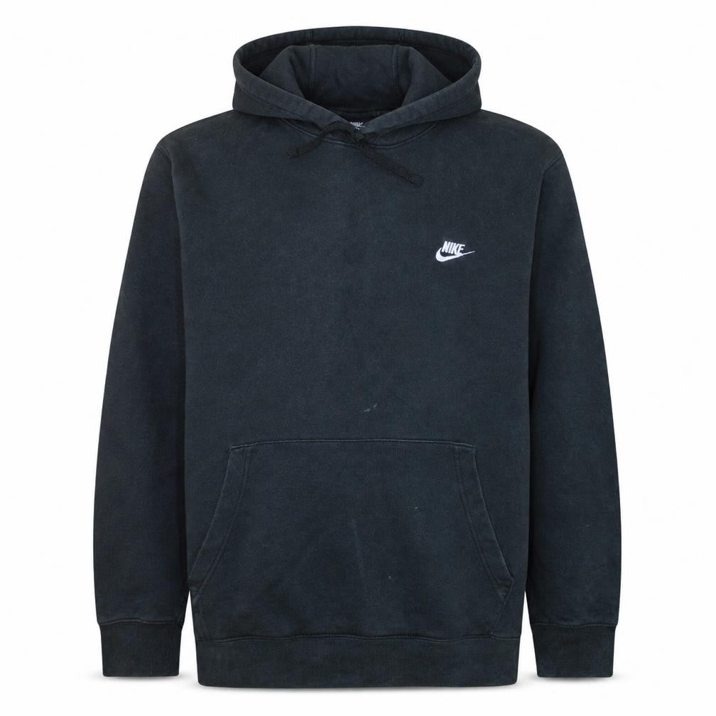 Front view of Nike Men's Black 2XL Pullover Hoodie Fleece Sweatshirt
