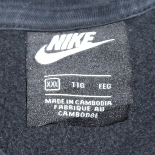 Nike Men's Black 2XL Pullover Hoodie Fleece Sweatshirt