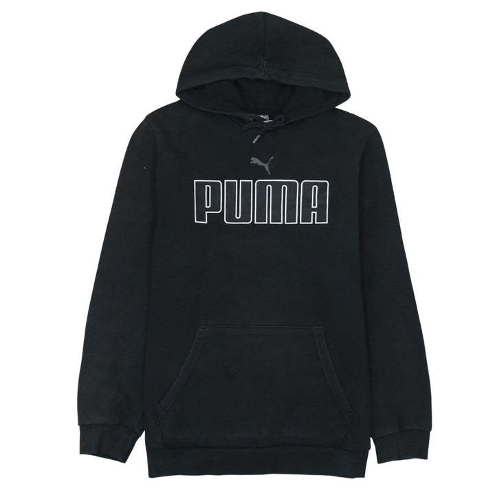 Puma Men's Black Pullover Hoodie M Fleece Graphic Sportswear