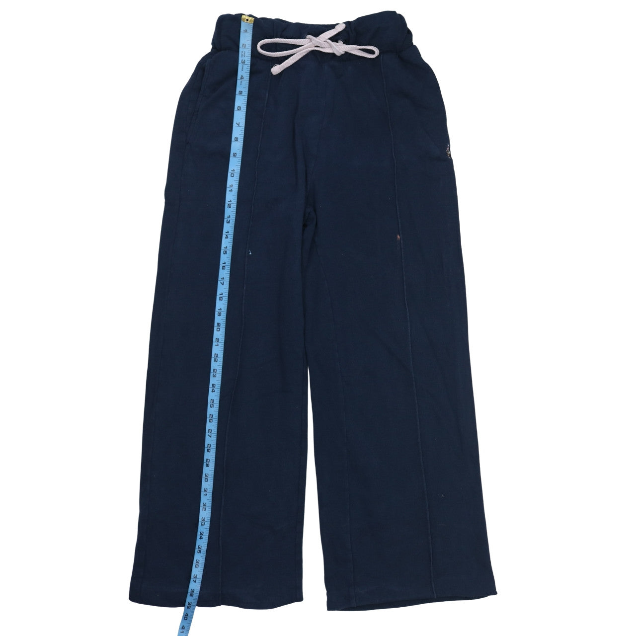 U.S. Polo Assn. Women's Blue Cotton Wide-Leg Sweatpants Size 14