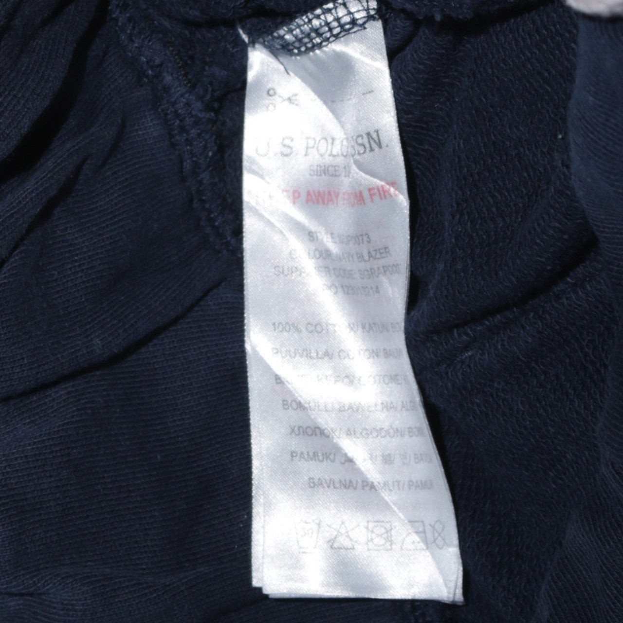 U.S. Polo Assn. Women's Blue Cotton Wide-Leg Sweatpants Size 14
