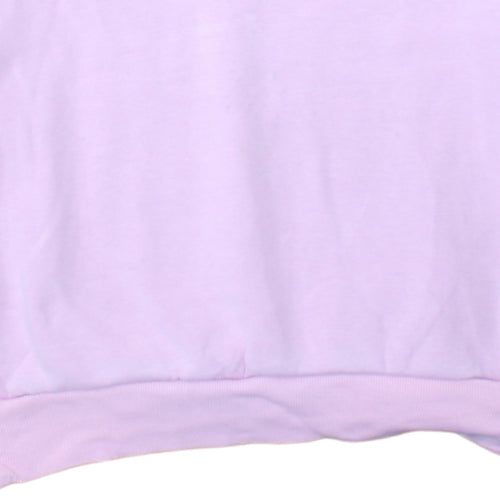 Adidas Women Pink Pullover Hoodie 2XS Cotton Blend Hooded Sweatshirt
