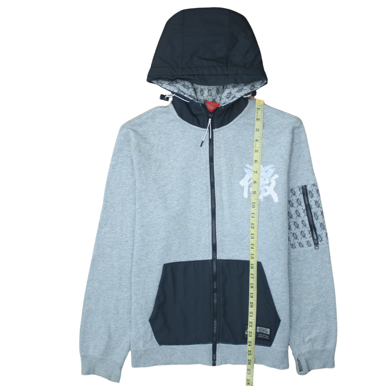 Nike Men's Grey Full Zip Hoodie XL Year of the Black Mamba Style