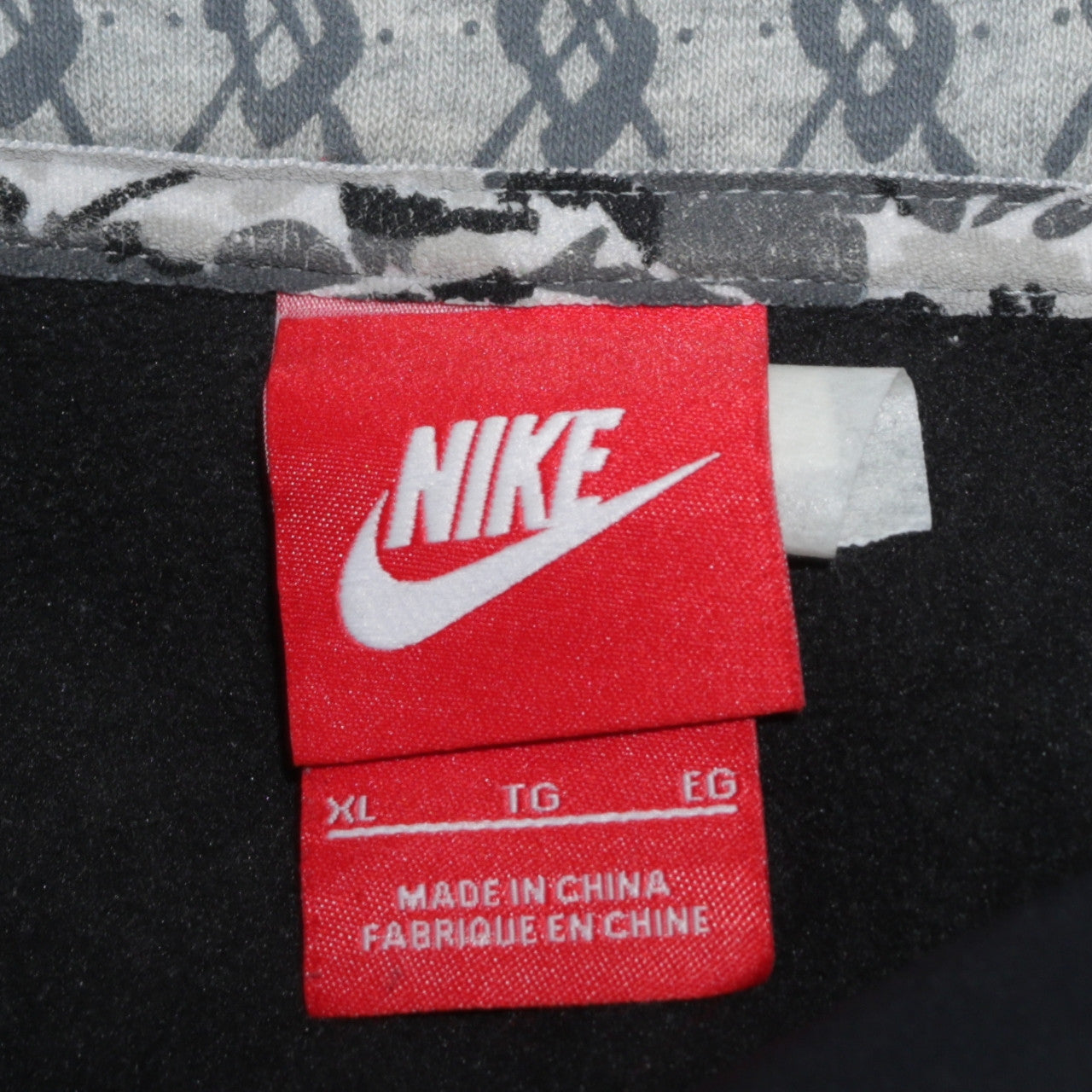 Nike Men's Grey Full Zip Hoodie XL Year of the Black Mamba Style