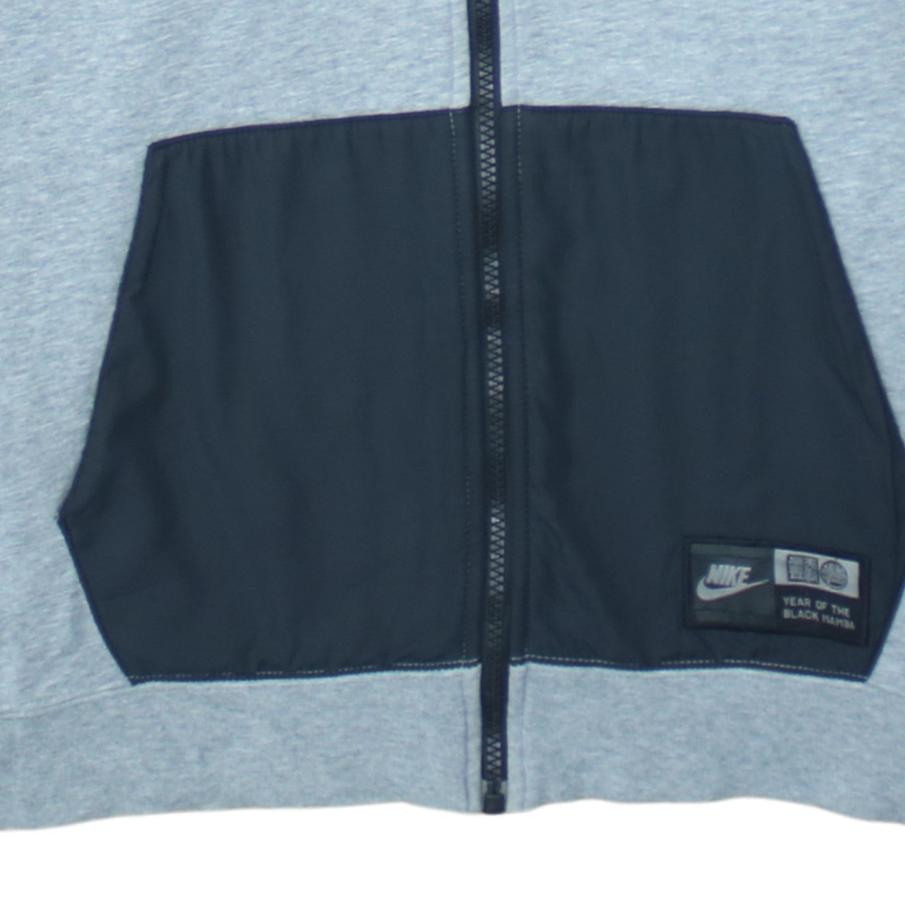 Nike Men's Grey Full Zip Hoodie XL Year of the Black Mamba Style