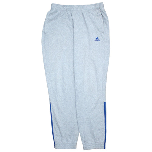Adidas Womens Grey L Sweatpants Tapered Elastic Waist Casual Trousers