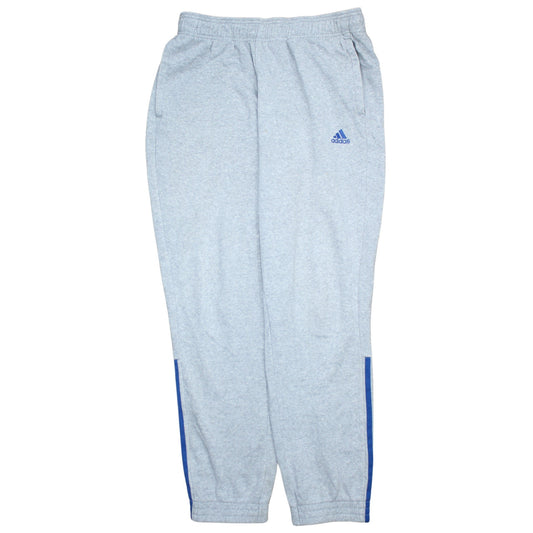 Adidas Womens Grey L Sweatpants Tapered Elastic Waist Casual Trousers
