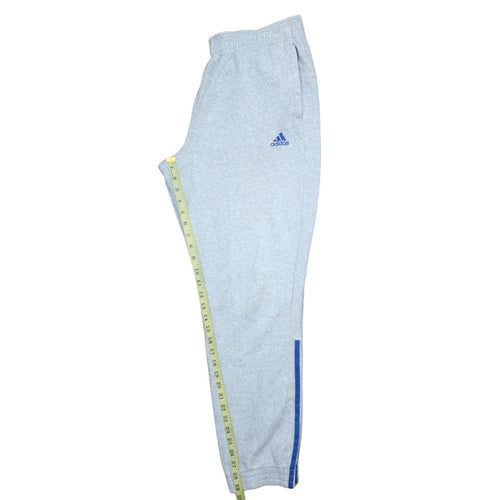 Adidas Womens Grey L Sweatpants Tapered Elastic Waist Casual Trousers