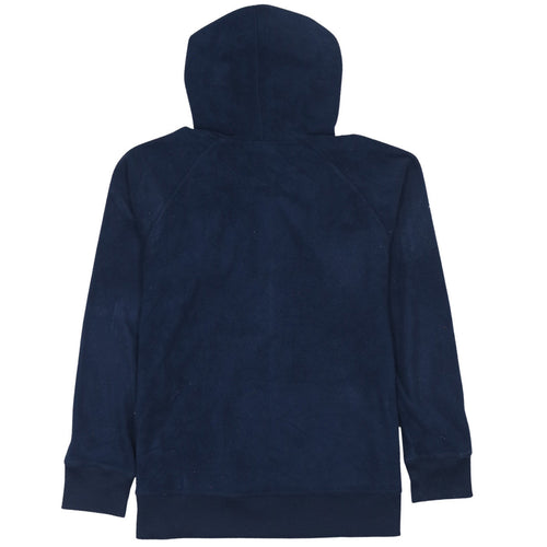 The North Face Boys Navy Blue Full Zip Fleece Hoodie L/G