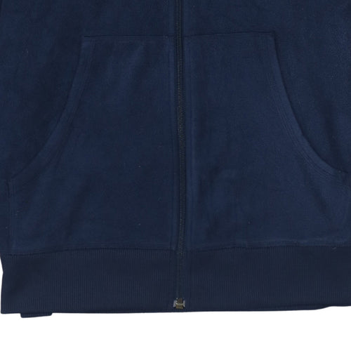 The North Face Boys Navy Blue Full Zip Fleece Hoodie L/G