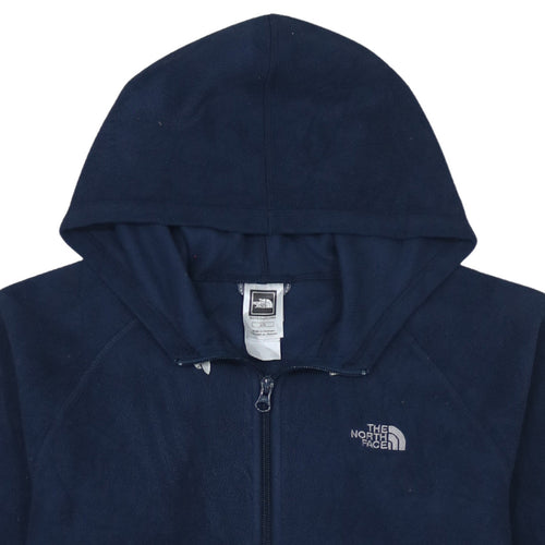 The North Face Boys Navy Blue Full Zip Fleece Hoodie L/G