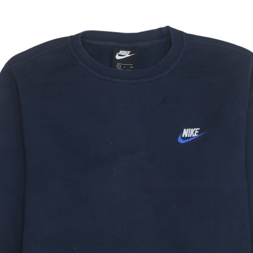 Nike Men's Blue Crew Neck Pullover Sweatshirt Size S