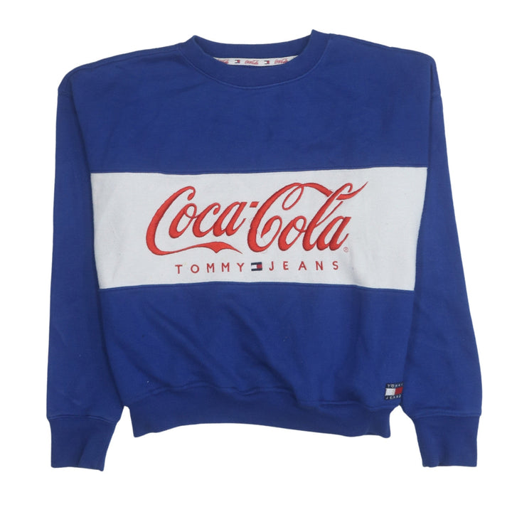 Tommy Jeans Women Blue Coca-Cola Crew Neck Sweatshirt M
