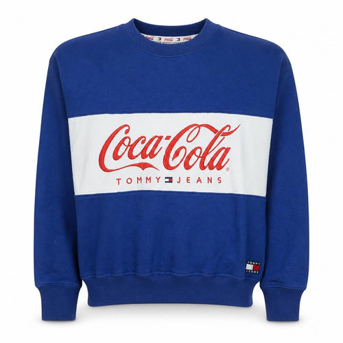 Tommy Jeans Women Blue Coca-Cola Crew Neck Sweatshirt M