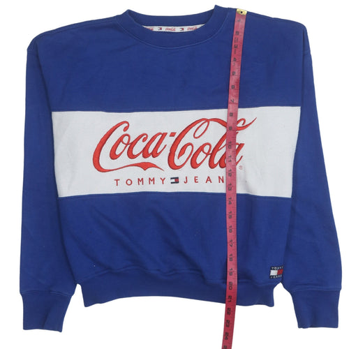 Tommy Jeans Women Blue Coca-Cola Crew Neck Sweatshirt M
