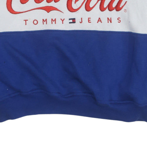 Tommy Jeans Women Blue Coca-Cola Crew Neck Sweatshirt M