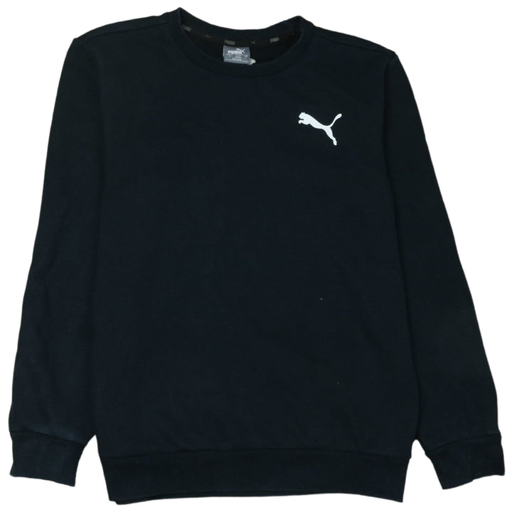 Puma Men's Black Small Crew Neck Pullover Sweatshirt