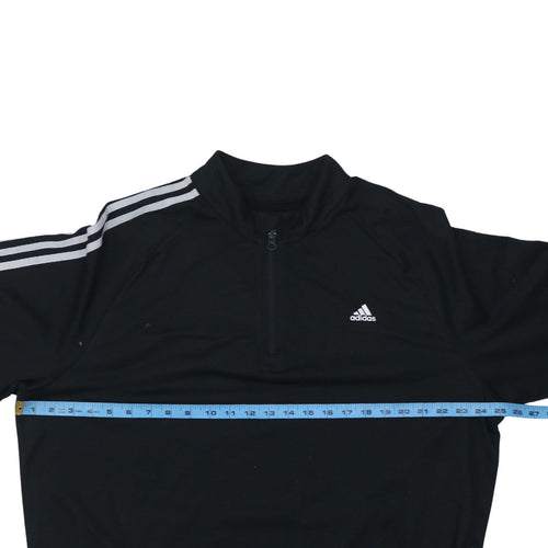 Adidas Men's Black XL 1/4 Zip Logo Golf Sweatshirt