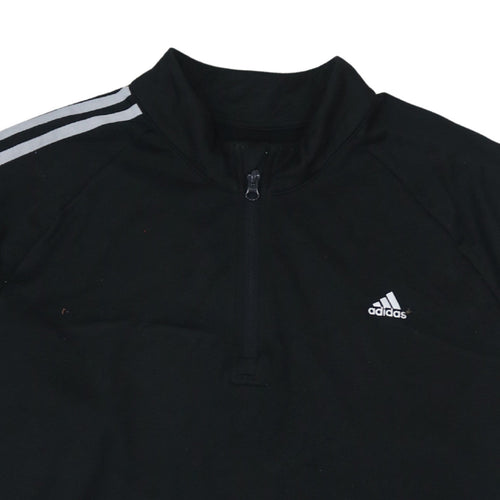Adidas Men's Black XL 1/4 Zip Logo Golf Sweatshirt