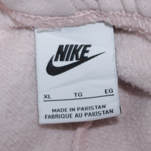 Nike Women’s Pink Sweatpants XL Elastic Waist Jogger Trousers