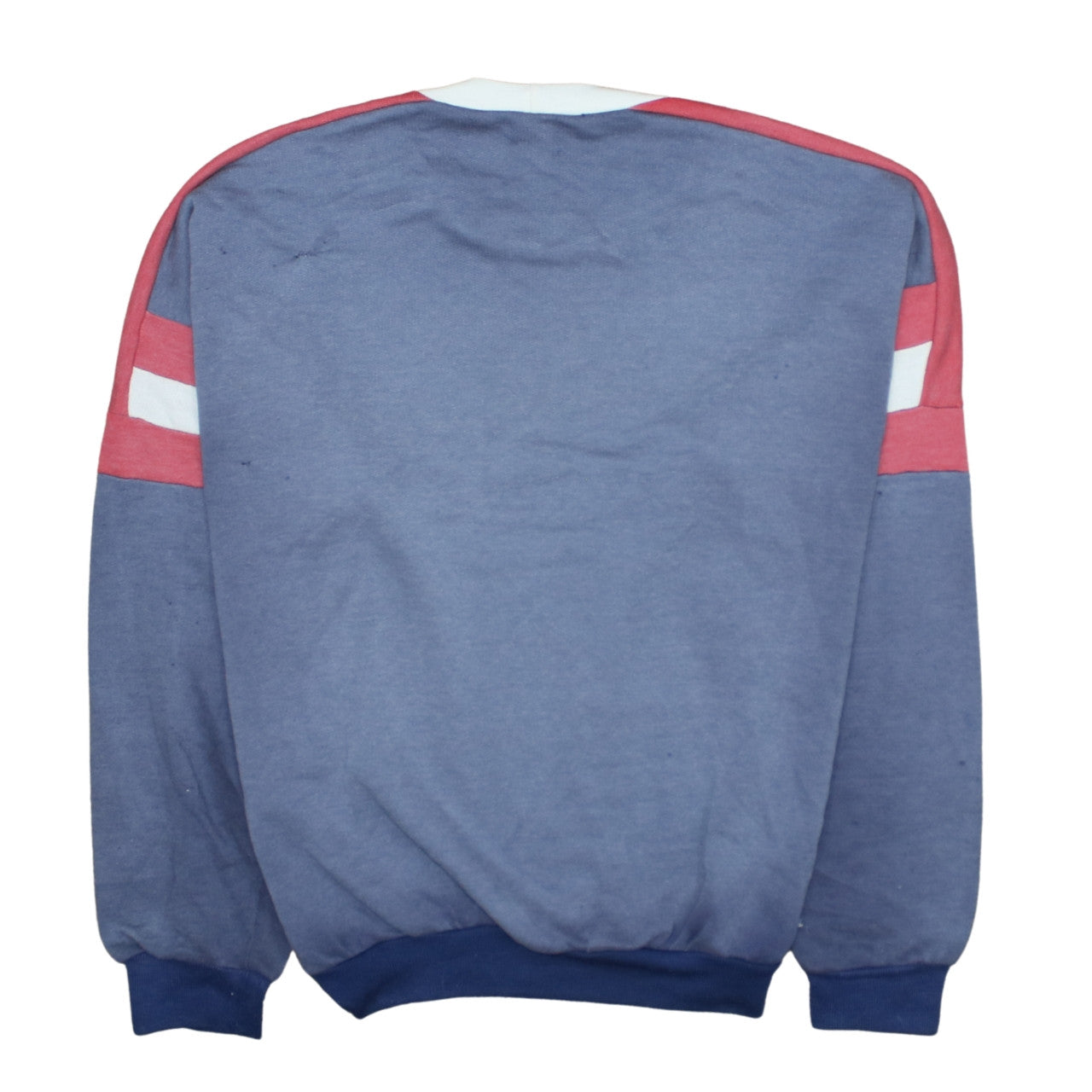 Adidas Women’s Blue Red Crew Neck Pullover Sweatshirt Size M