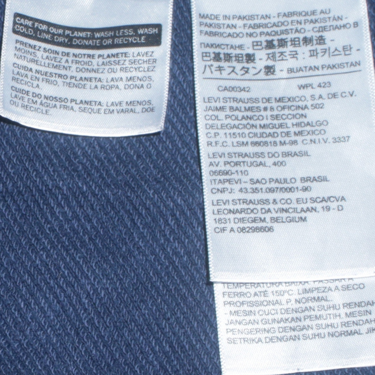 Levi's Men's Blue Logo Pullover Hoodie Size L