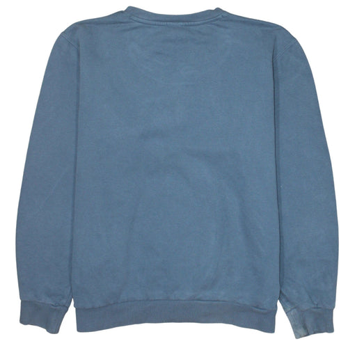 Puma Women's Blue Crew Neck Pullover Sweatshirt Medium