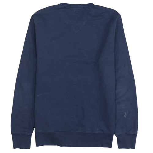 Levi's Mens Navy Blue Logo Crew Neck Sweatshirt Size L