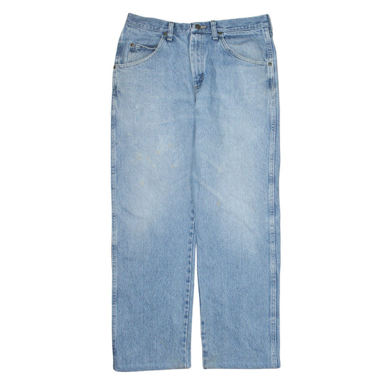 Wrangler Men's Blue Regular Fit Straight Leg 33x30 Denim Jeans