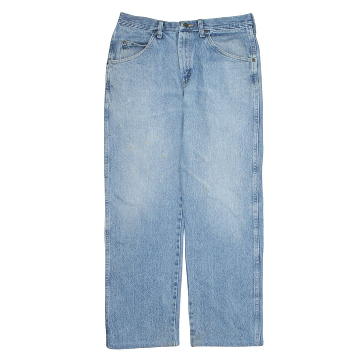 Wrangler Men's Blue Regular Fit Straight Leg 33x30 Denim Jeans
