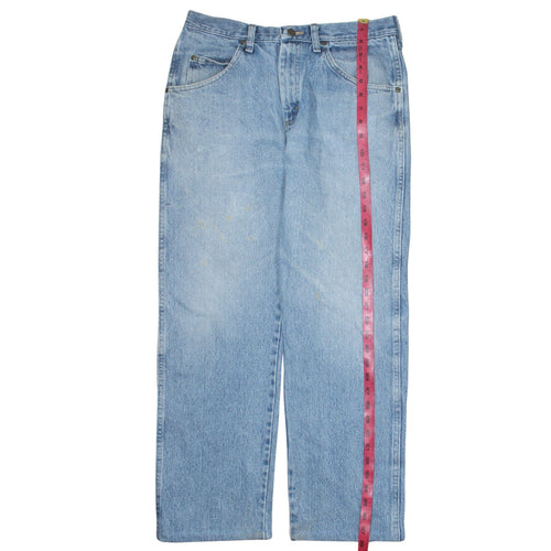 Wrangler Men's Blue Regular Fit Straight Leg 33x30 Denim Jeans