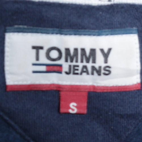 Tommy Jeans Men's Blue Logo Crew Neck Sweatshirt Size S Regular Fit