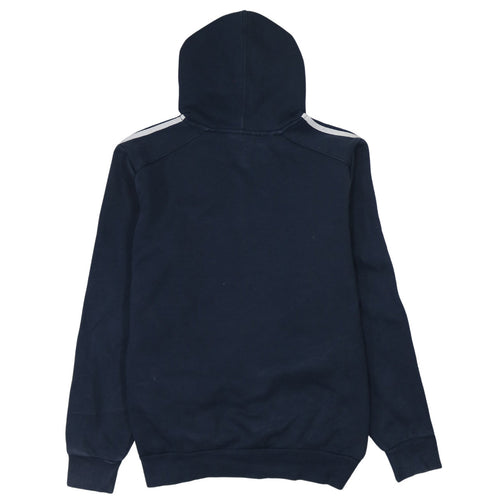 Adidas Men's Blue Pullover Hoodie L Sports Style Logo Sweatshirt