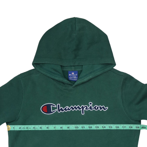 Champion Boys Green Pullover Hoodie XL 13-14 Years Fleece Lined Casual