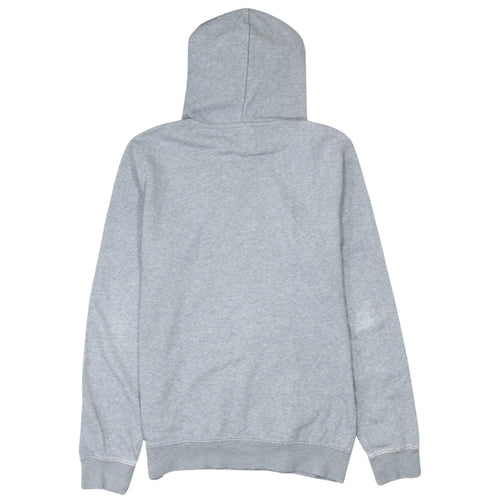 Champion Men's Grey Hoodie Medium Pullover Logo Cotton Blend