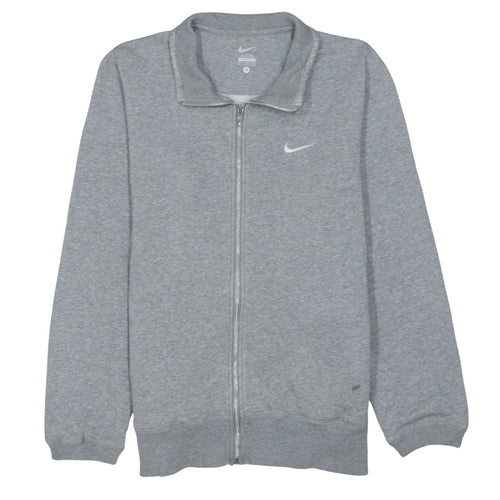 Nike Men's Grey Full Zip Sweatshirt Medium Classic Fit