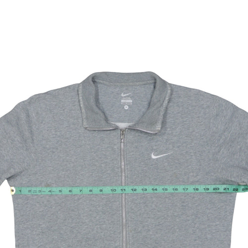 Nike Men's Grey Full Zip Sweatshirt Medium Classic Fit
