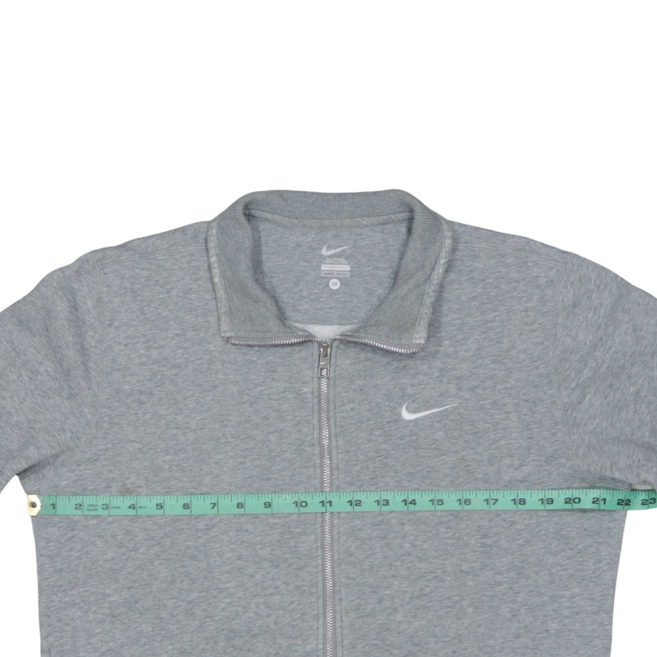 Nike Men's Grey Full Zip Sweatshirt Medium Classic Fit