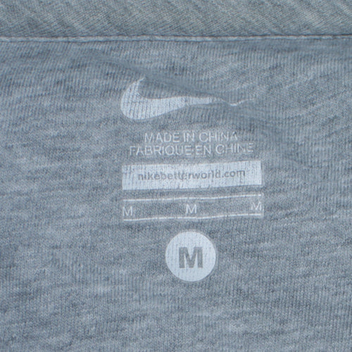 Nike Men's Grey Full Zip Sweatshirt Medium Classic Fit