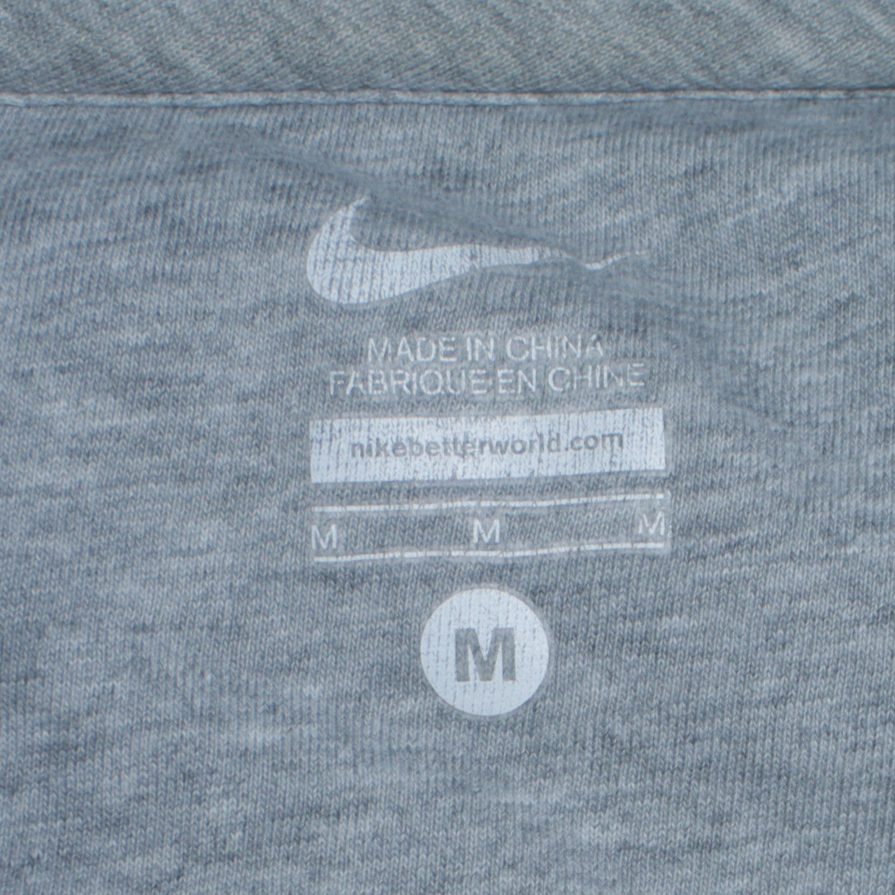 Nike Men's Grey Full Zip Sweatshirt Medium Classic Fit