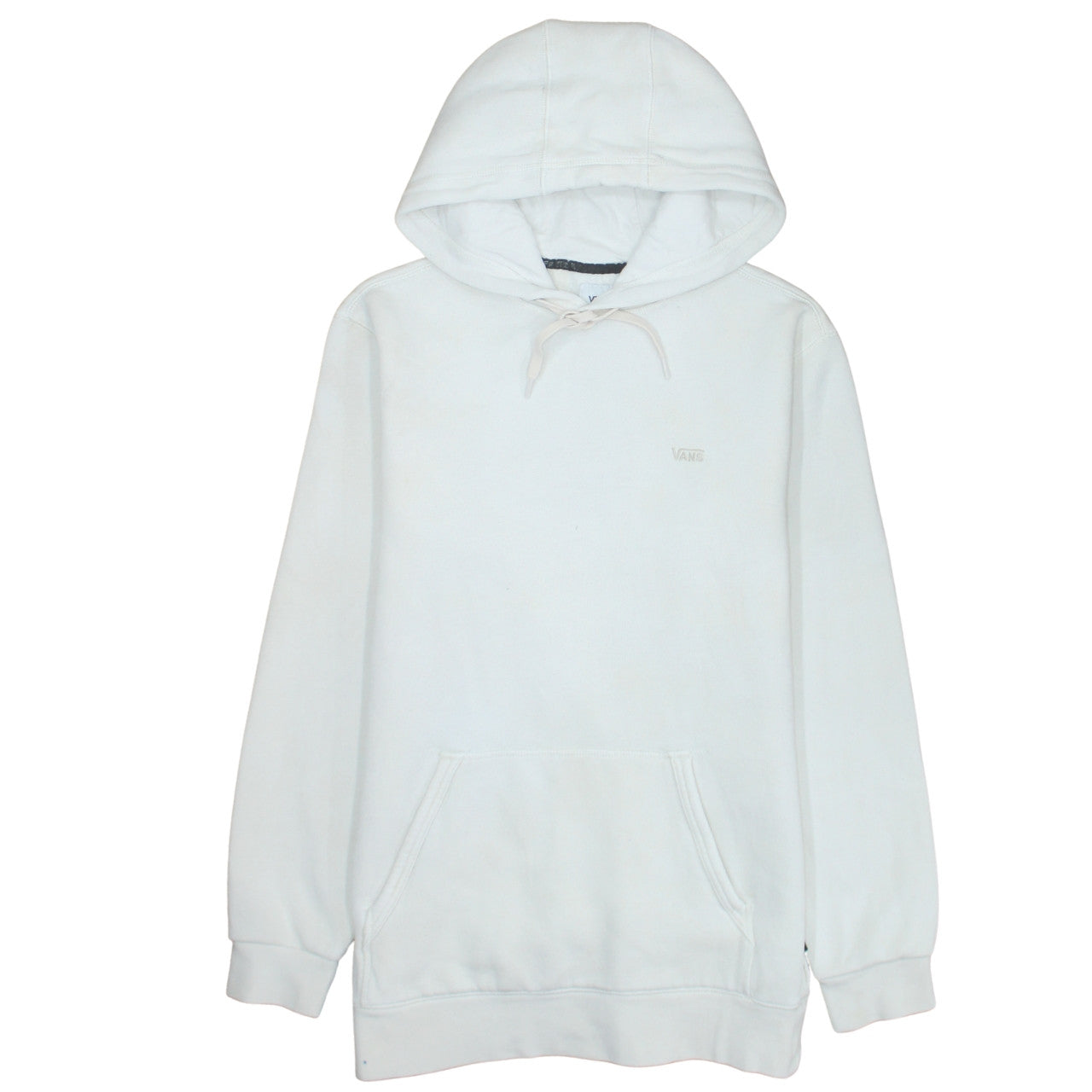 Vans Men’s White Small Pullover Hoodie ComfyCush Fleece Sweatshirt
