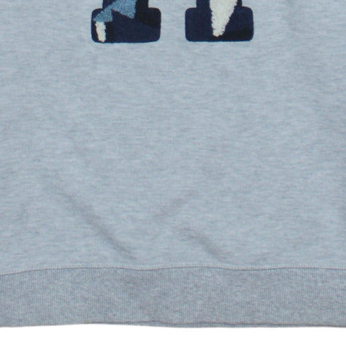 Tommy Hilfiger Boys Grey Pullover Sweatshirt Size 164 Crew Neck Logo