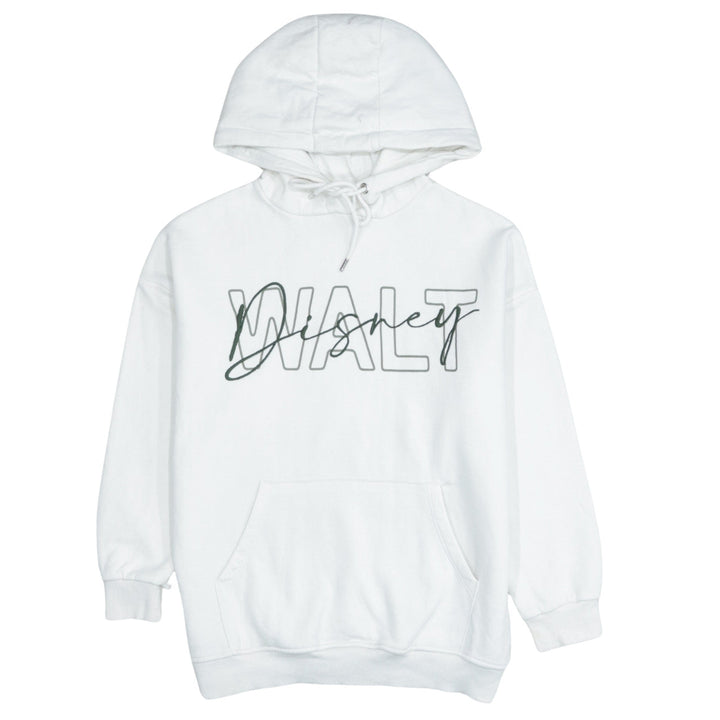 Disney Women’s White Pullover Hoodie XS Graphic Print Walt Design