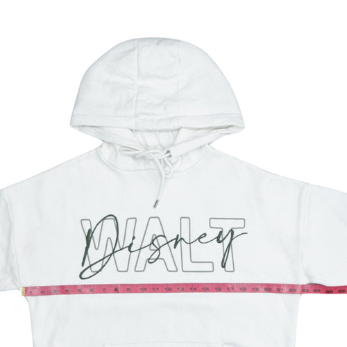 Disney Women’s White Pullover Hoodie XS Graphic Print Walt Design