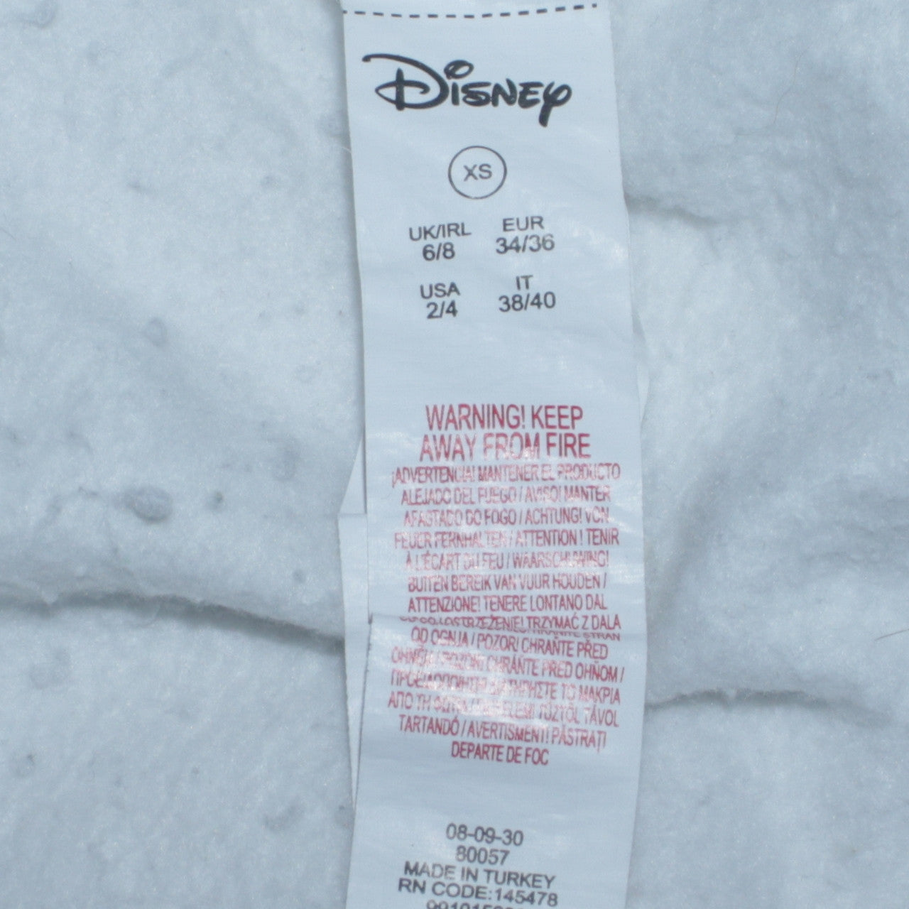 Disney Women’s White Pullover Hoodie XS Graphic Print Walt Design