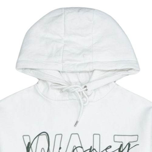 Disney Women’s White Pullover Hoodie XS Graphic Print Walt Design